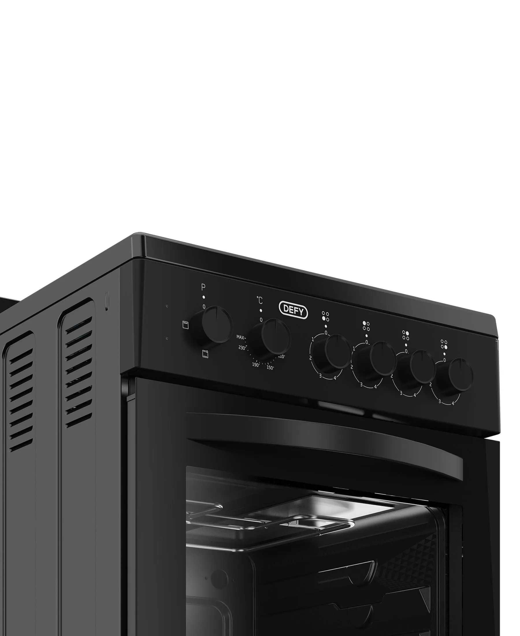 Defy 4 Plate Compact Stove Black FC - DSS554