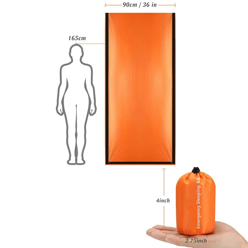Waterproof Lightweight Thermal Emergency Sleeping Bag Bivy Sack