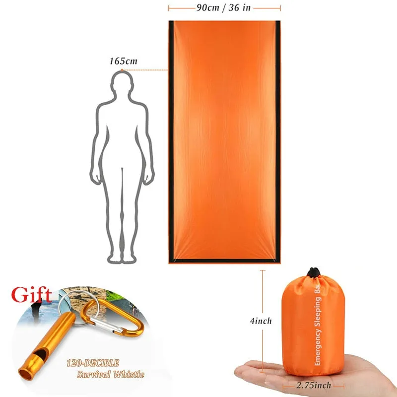 Waterproof Lightweight Thermal Emergency Sleeping Bag Bivy Sack