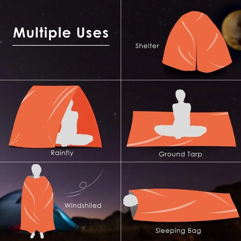 Waterproof Lightweight Thermal Emergency Sleeping Bag Bivy Sack