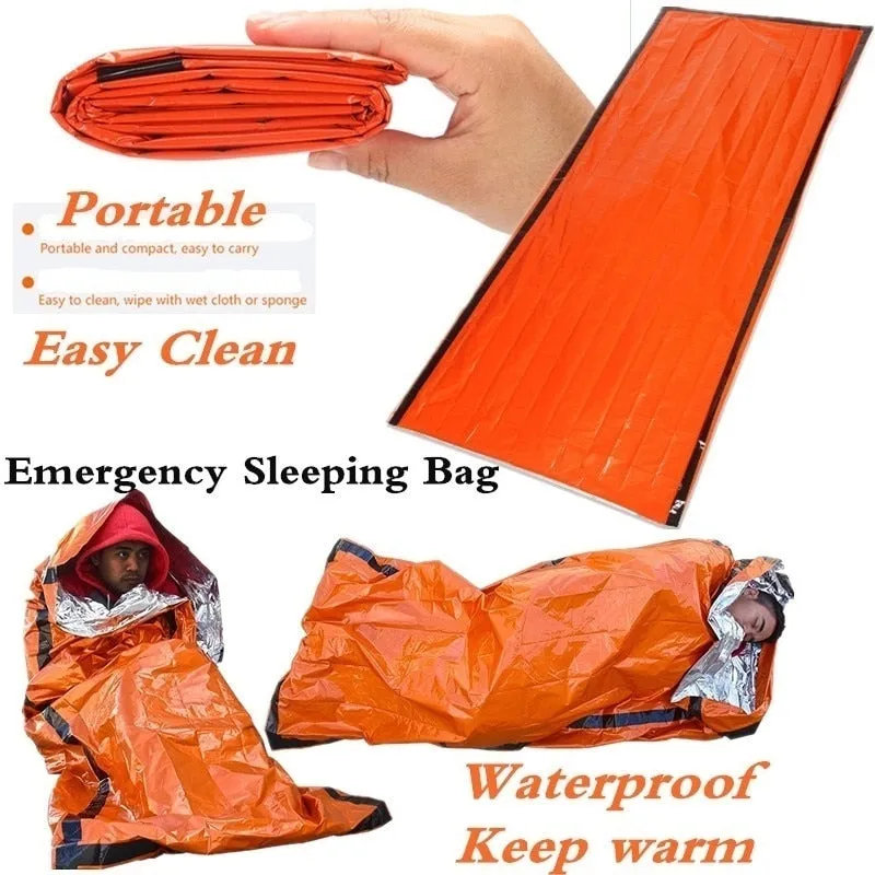 Waterproof Lightweight Thermal Emergency Sleeping Bag Bivy Sack